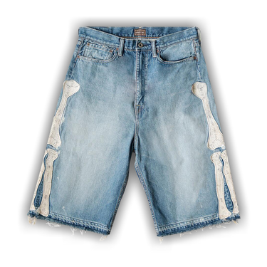 【COZINESS】PIGMENT CUTTING BERMUDA DENIM PANTS COPP86F2004_GREY_PF24_coperni_