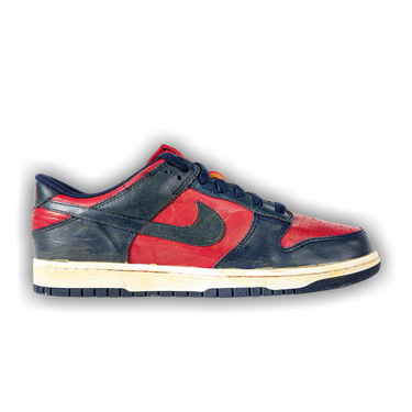 Vintage NIKE Foodie Navy×Red New Nike Dunk Low Retro Red Obsidian Mens US Size 10 UK 9 EU