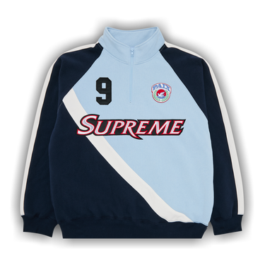 Supreme Half Zip Warm Up Light Blue M 18ss 2018年 青 ライト