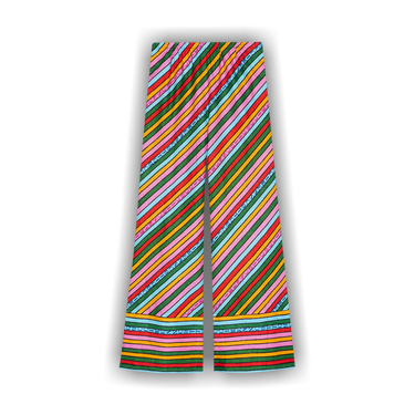 Buy Gucci x Ken Scott Print Wide-Leg Linen Pant 'Multicolor