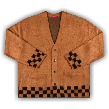 Mohair Cardigan Supreme Brushed Checkerboard Cardigan Philosophy