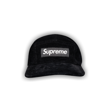 Buy Supreme Fine Wale Corduroy Camp Cap 'Black' - SS21H62