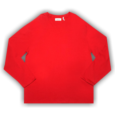 エッセンシャルズ　ESSENTIALS ロンT RED Fear of God Essentials Boxy Graphic Long Sleeve Red Tee