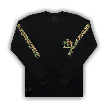 Buy Chrome Hearts Horse Shoe Long-Sleeve T-Shirt 'Black/Camo