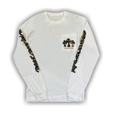 Buy Chrome Hearts Horse Shoe Long-Sleeve T-Shirt 'White/Camo