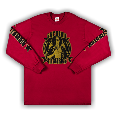 Buy Supreme x Hysteric Glamour Long-Sleeve Tee 'Dark Magenta