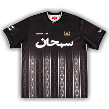 シャツ Supreme Crest Soccer Jersey Black Supreme Hooded Soccer Jersey Black | Culture Kings