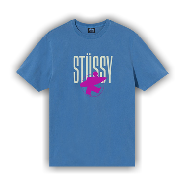 Buy Stussy Surfman Pigment Dye Tee 'Blue' - 1904674 BLUE | GOAT