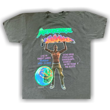 Buy Cactus Jack by Travis Scott Back Bling T-Shirt 'Graphite