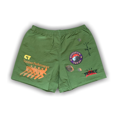 Buy Cactus Jack by Travis Scott Running Wild Shorts 'Green
