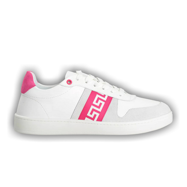 Buy Versace Wmns La Greca Sneaker 'White Pink' - 1012657