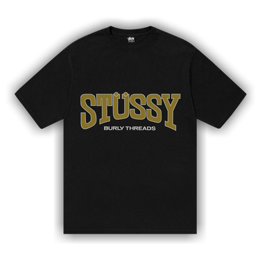 80s 前期 STUSSY USA製 黒タグ BURLY THREADS TEE 1429487_00.png.png