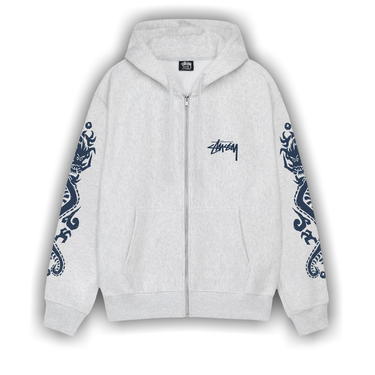 ★人気★【STUSSY】★DNA Zip Hoodie★ASH HEATHER★ Stussy DNA Zip Hoodie Ash Heather Men's - SS24 - US