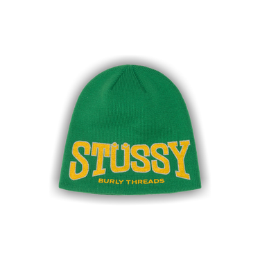 Buy Stussy Burly Threads Skullcap 'Green' - 1321206 GREE | GOAT