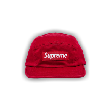 帽子 Supreme Washed Chino Twill Camp Cap Red Supreme Washed Chino Twill Camp Cap SS24 Red - SS24 - US