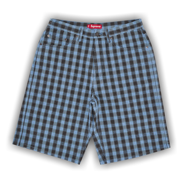 Size 30 Supreme Plaid Baggy Short 'Blue'