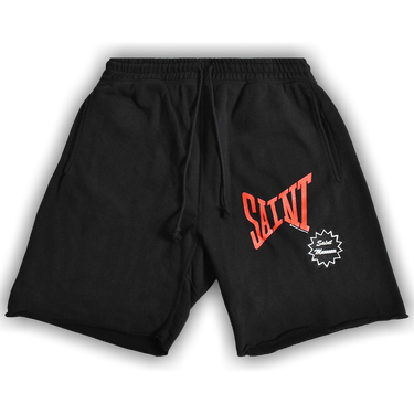 Buy SAINT Mxxxxxx Saint Sweat Shorts 'Black' - SM YS8 0000