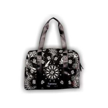 Buy Supreme Bandana Tarp Small Duffle Bag 'Black' - SS21B20