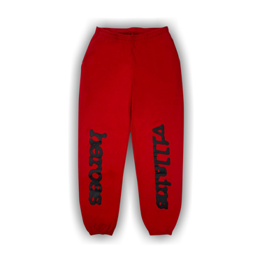 Buy Sp5der x Metro Boomin Sweatpants 'Red' - 2406