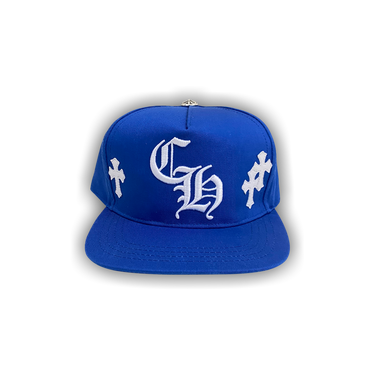 低価格で大人気の Hat Baseball Patch Cross Hearts Chrome Buy 'Blue' 1383 - 帽子