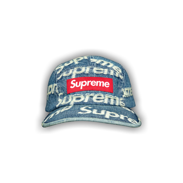Buy Supreme Frayed Logos Denim Camp Cap 'Blue' - SS21H9 BLUE