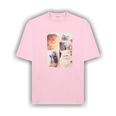 Buy Balenciaga I Love Cats T-Shirt 'Pink' - 641532 TJVG8 5630 | GOAT