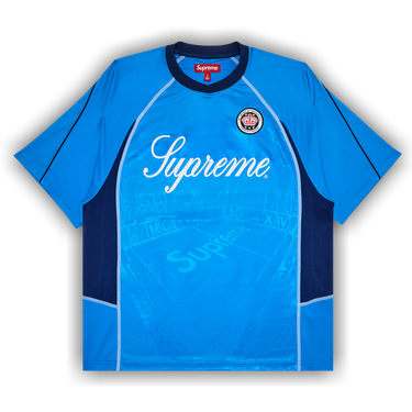 Buy Supreme Jacquard Soccer Jersey 'Blue' - SS24KN31 BLUE | GOAT