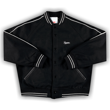 Buy Supreme x Jamie Reid It's All Bollocks Varsity Jacket 'Black' - SS21J65  BLACK | GOAT