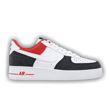 Buy Nike Air Force 1 '07 LX 'White Red Denim' - DJ5174 100 | GOAT