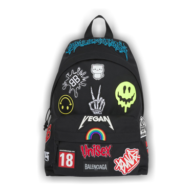 Buy Balenciaga Explorer Backpack With Gamer Patches 'Black