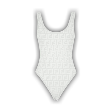 Buy Fendi FF Lycra Swimsuit 'Milk White' - FXB922 AES6 F0C00