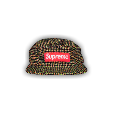 Buy Supreme Bouclé Houndstooth Camp Cap 'Neon' - FW17H10 NEON | GOAT