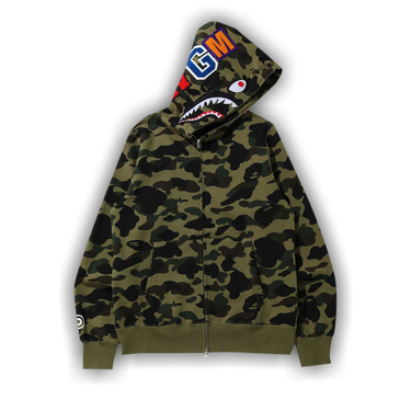 Size xxxl BAPE 1st Camo Shark Full Zip Hoodie Green
