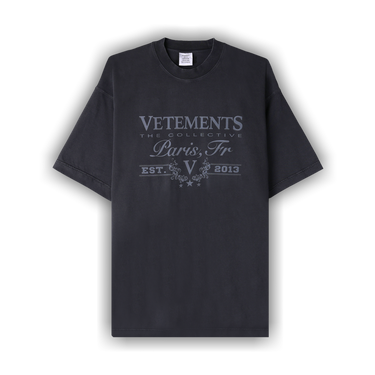 Buy Vetements Paris Logo T-Shirt 'Black' - UE64TR450B BLAC | GOAT