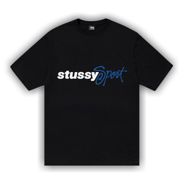 ★送料・関税込★STUSSY★Sport Script T-Shirt Navy★ New Vintage Stussy x Nike World Tour Tee T-Shirt Navy Blue