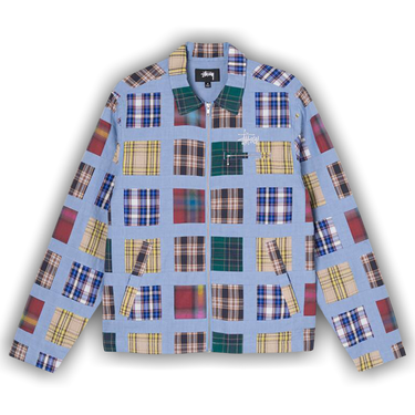 Stüssy Madras Patchwork Zip Jacket 6-4-21-Stussy-Plaid-Jacket-