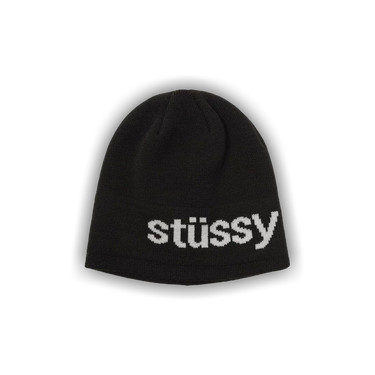 Buy Stussy Helvetica Jacquard Beanie 'Black' - 1321113 BLAC