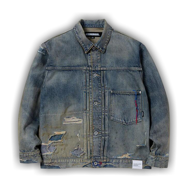 新品 24AW NEIGHBORHOOD SAVAGE DENIM TYPE-1 NEIGHBORHOOD Savage Type-1 Denim Jacket for Men | MR PORTER