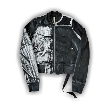 Buy Rick Owens DRKSHDW Patchwork Sample Wax Painted Bomber