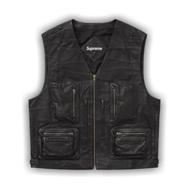 最終値下げSupreme 黒 Vネック Sweatshirt Vest Dragon Zip Up Sweater Vest | Supreme 23ss