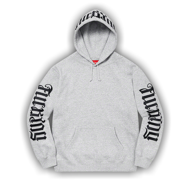 Buy Supreme Ambigram Hooded Sweatshirt Heather Grey SS22SW44 HEATHER GREY GOAT