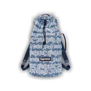 Buy Supreme Fat Tip Jacquard Denim Backpack 'Blue' - SS22B13