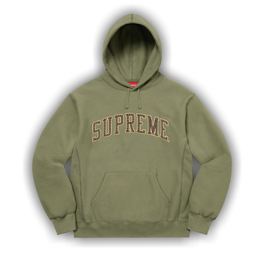 Buy Supreme Stars Arc Hooded Sweatshirt 'Light Olive