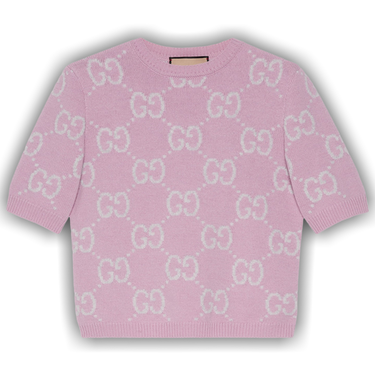 Buy Gucci GG Knit Wool Cardigan 'Faded Rose' - 772888 XKB3V 5407