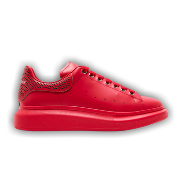 Buy Alexander McQueen Oversized Sneaker Lust Red Perforated Heel 735769 WICYN 6454 GOAT