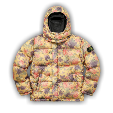 Supreme stone island lamy cover stampato puffy jacket copper new arrivals