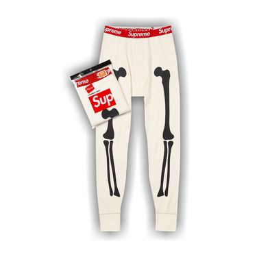 Buy Supreme x Hanes Bones Thermal Pants Natural 99HAA39 NATURAL GOAT
