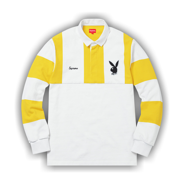 Buy Supreme x Playboy Rugby 'White' - FW17KN4 WHITE | GOAT