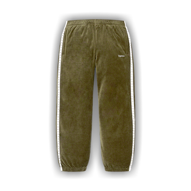 Buy Supreme Studded Velour Track Pant 'Olive' - FW22P41 OLIVE | GOAT
