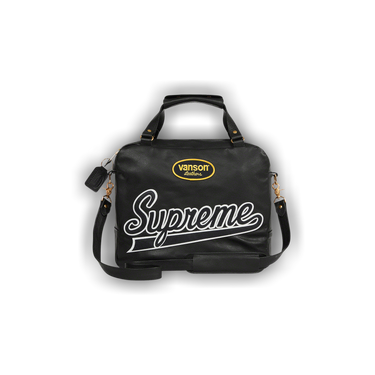 SUPREME x Vanson★蜘蛛の巣レザーバッグ★ストラップ付 SUPREME x Vanson☆蜘蛛の巣レザーバッグ☆ストラップ付